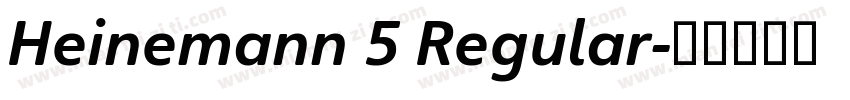 Heinemann 5 Regular字体转换